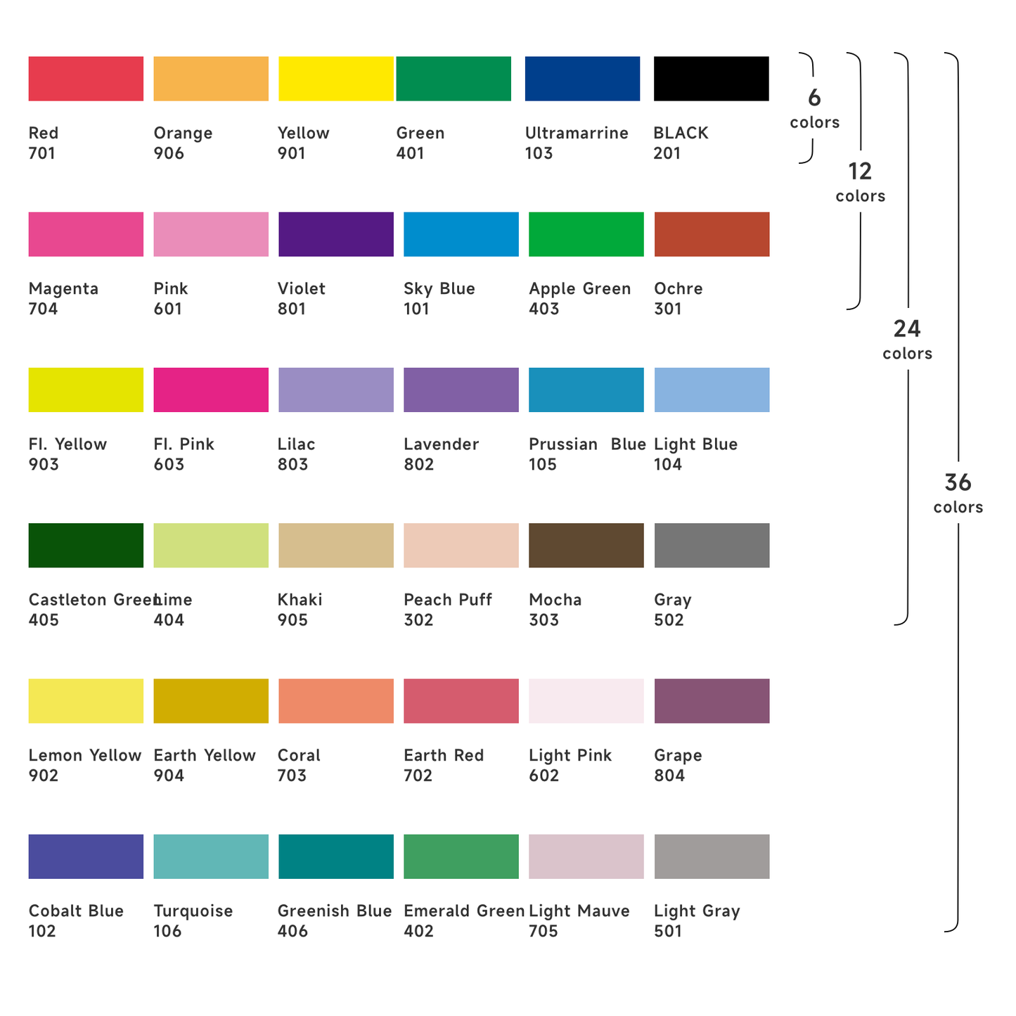 Kearing Ellipse Iron-on Transfer Pen | 24 Colors Set