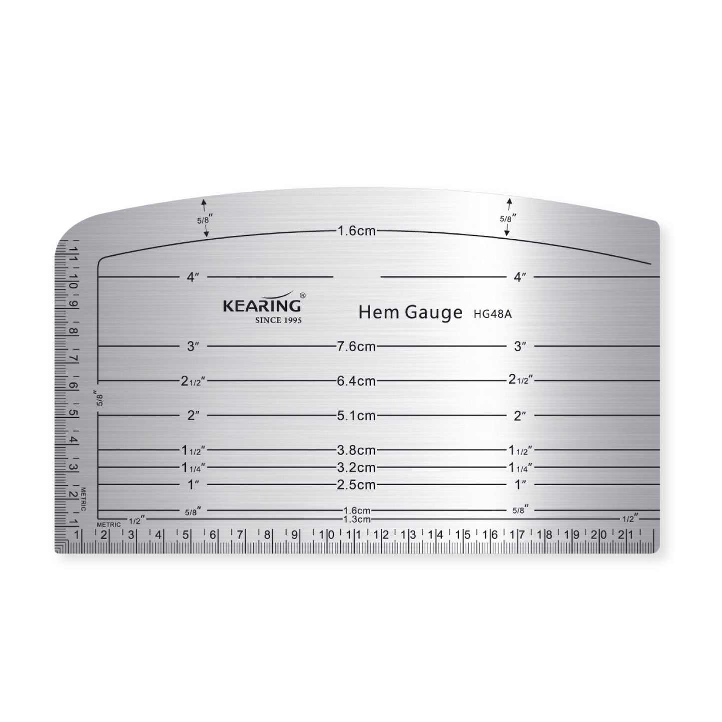 Kearing Aluminum Hem Gauge