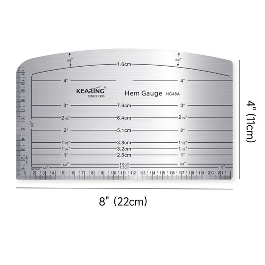 Kearing Aluminum Hem Gauge