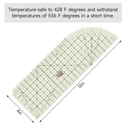 Kearing Hot Ironing Ruler 12” × 4”