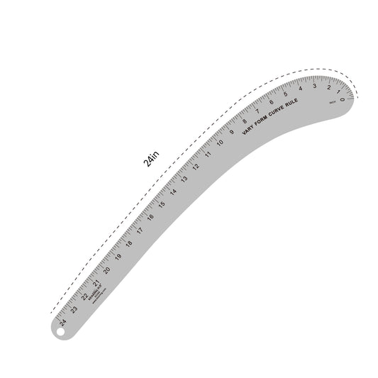 Kearing 24″ Aluminium Vary Form Curve Ruler – Professional Pattern Making Tool