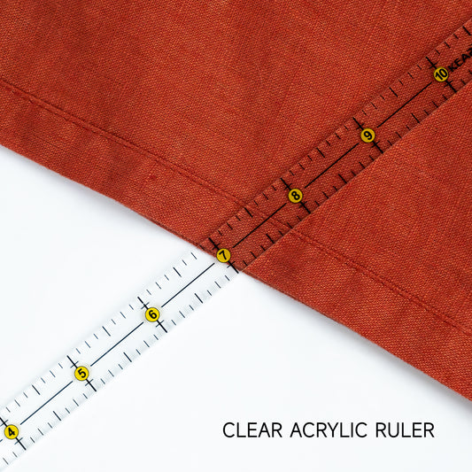 Kearing 12” × 0.5” Mini Patchwork Quilting Ruler