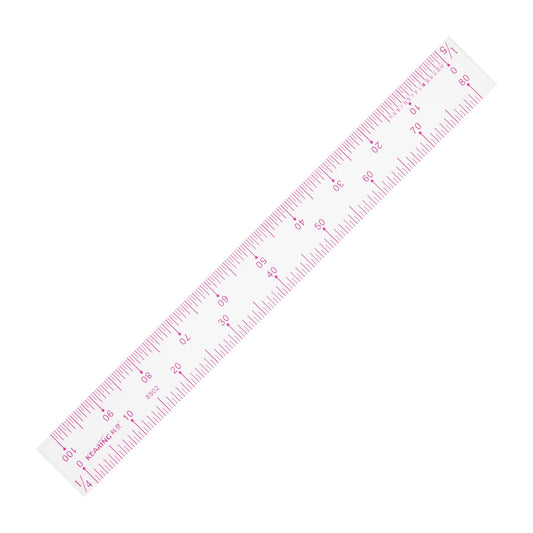UK Plastic Scale Ruler 1.2mm Thick – Assorted Sizes - 8"