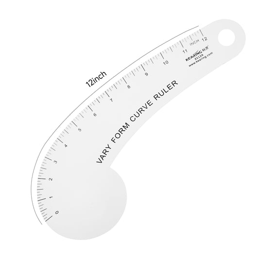 Kearing 12” Aluminum Curve Ruler 6112A