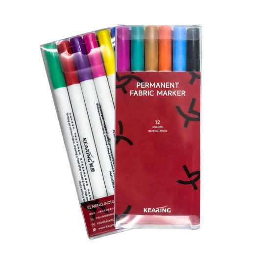 UK Permanent DIY Fabric Marker Set - Assorted