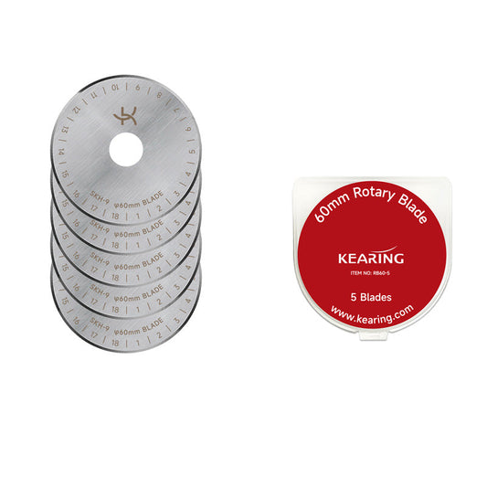 UK Rotary Cutter Replacement Blades, 28mm, 45mm or 60mm - 5 Pack