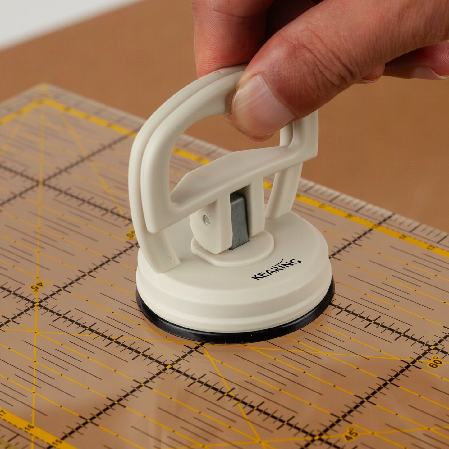 UK Suction Cup Ruler Handle for Quilting and Sewing Rulers