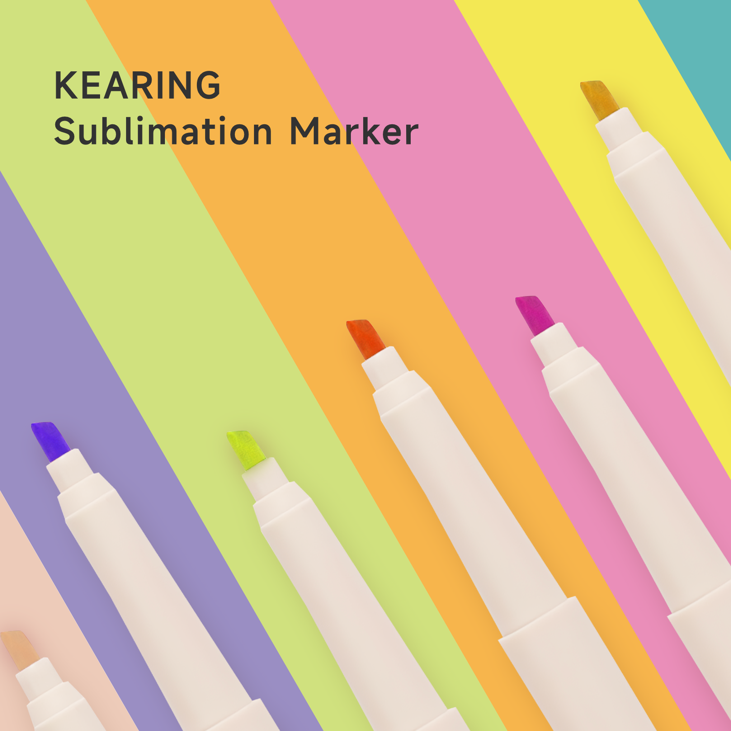 Kearing Ellipse Iron-on Transfer Pen | Vibrant 36 Color Set