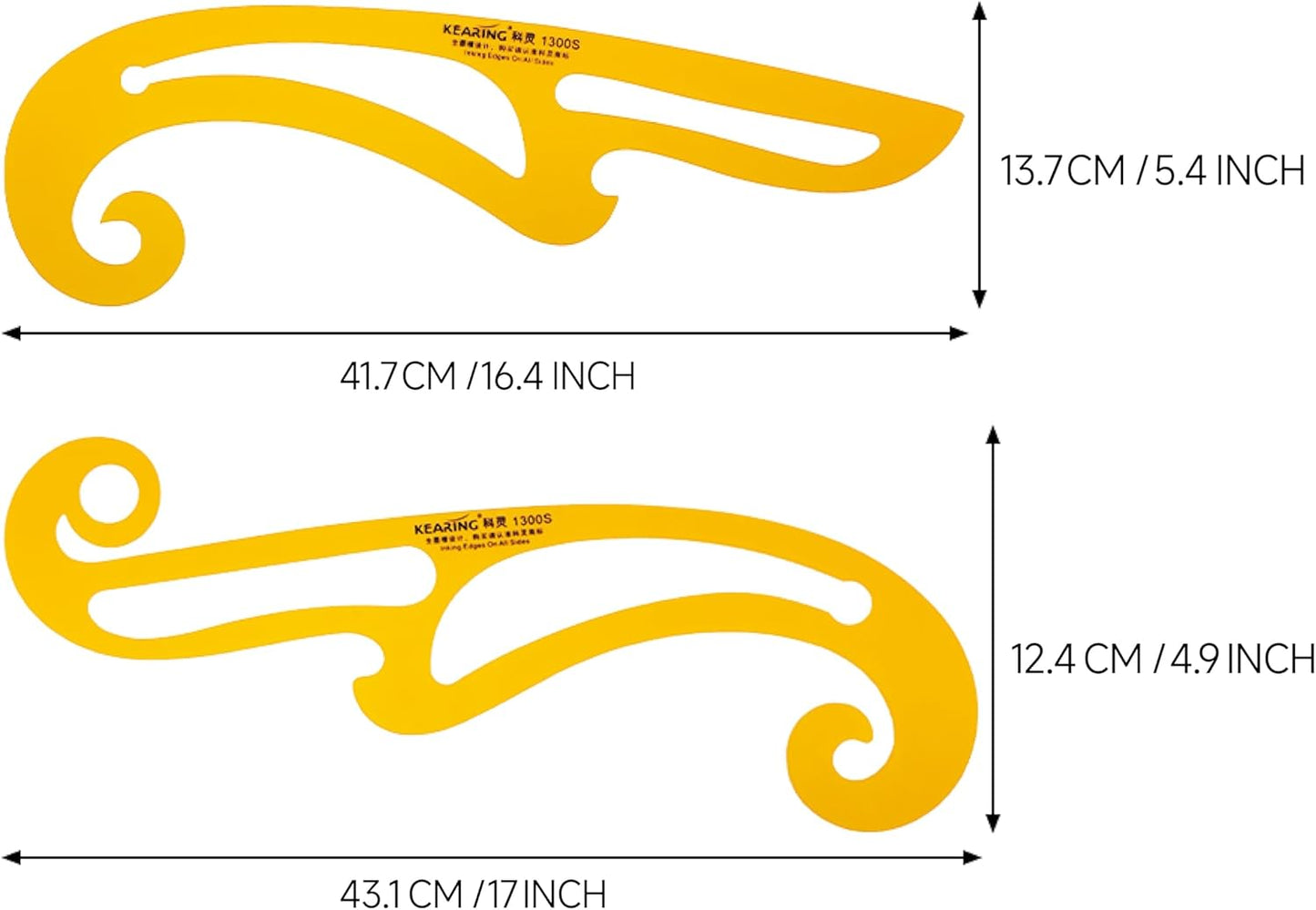 UK Kearing French Curve Ruler Template