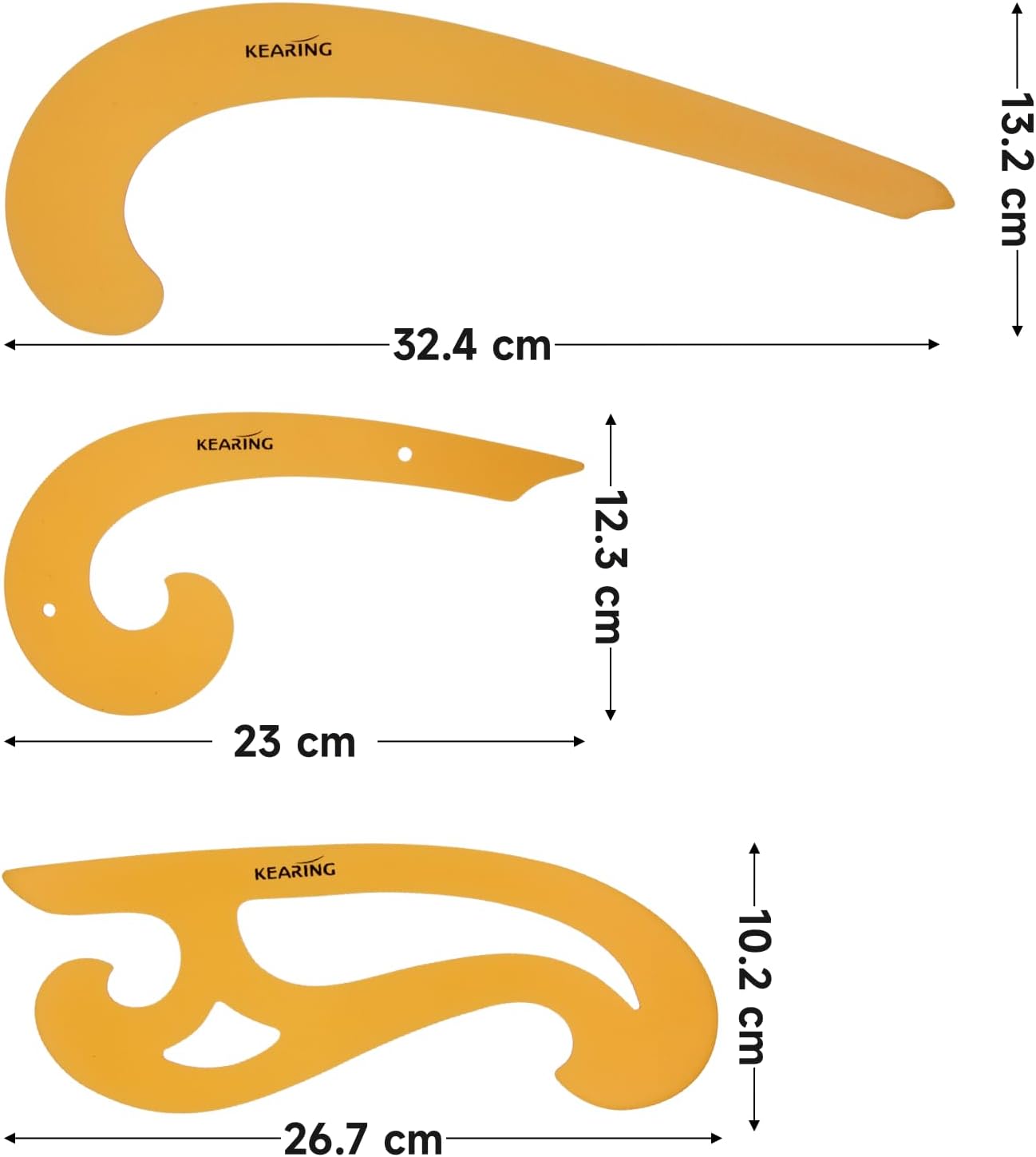 UK Kearing French Curve Ruler Template