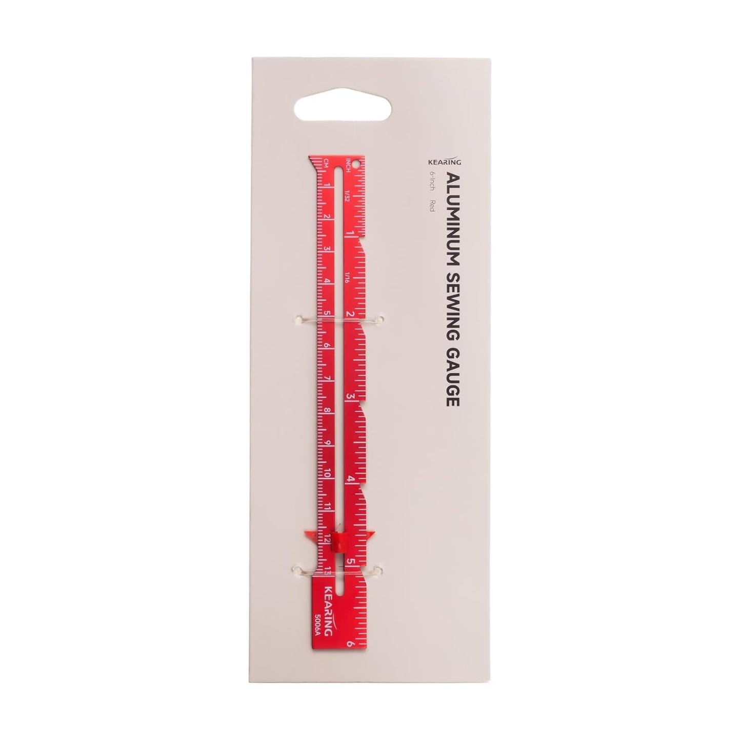 UK Sliding Marker Sewing Gauge for Hems, Tucks, Pleats, Buttonholes - 6" or 7"