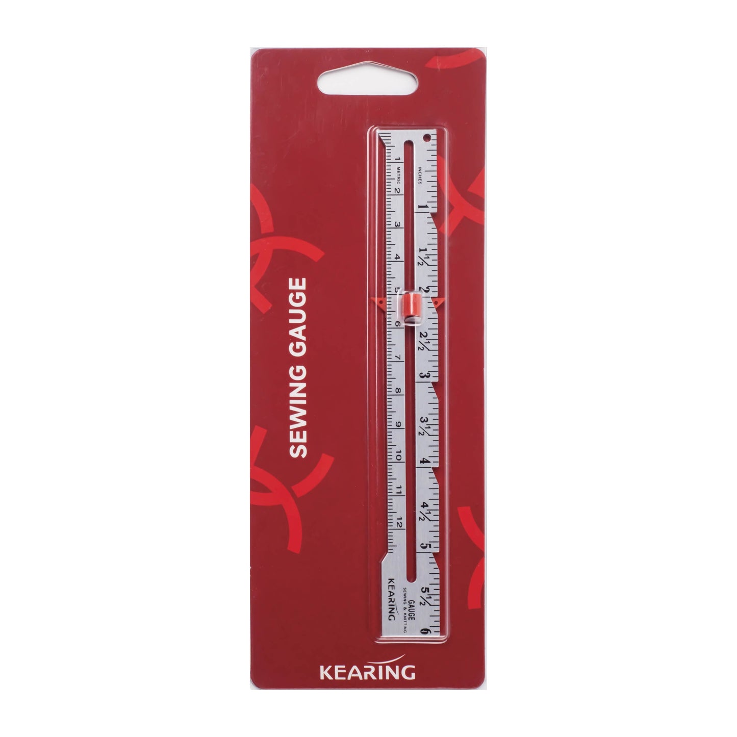 UK Sliding Marker Sewing Gauge for Hems, Tucks, Pleats, Buttonholes - 6" or 7"