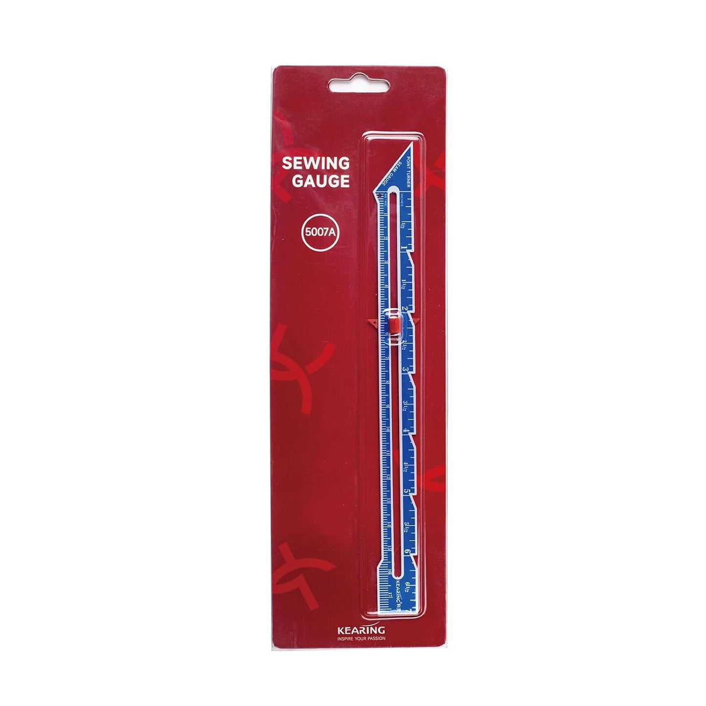 UK Sliding Marker Sewing Gauge for Hems, Tucks, Pleats, Buttonholes - 6" or 7"