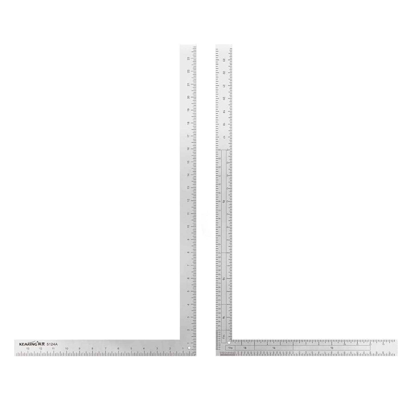 UK Double Sided L Square Ruler, Aviation Aluminum Ruler