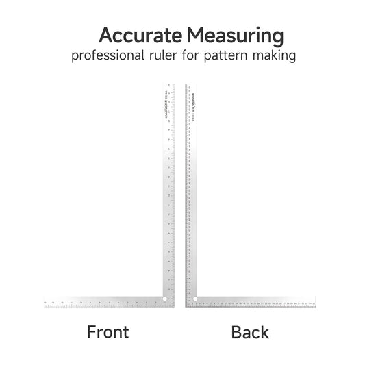 UK Double Sided L Square Ruler, Aviation Aluminum Ruler