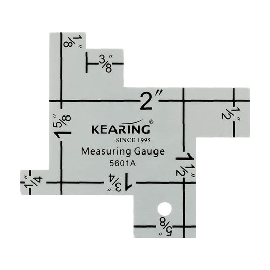 UK Kearing Aluminum Seam Gauge for Sewing and Quilting - Heavy Duty Measuring Gauge Ruler
