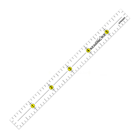 Kearing 6” × 0.5” Mini Patchwork Quilting Ruler