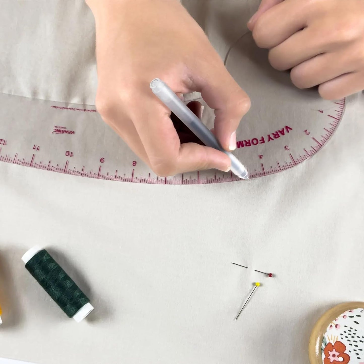 UK Vary Form Curve Ruler for Sewing, Pattern Making, French Curve Ruler Clear