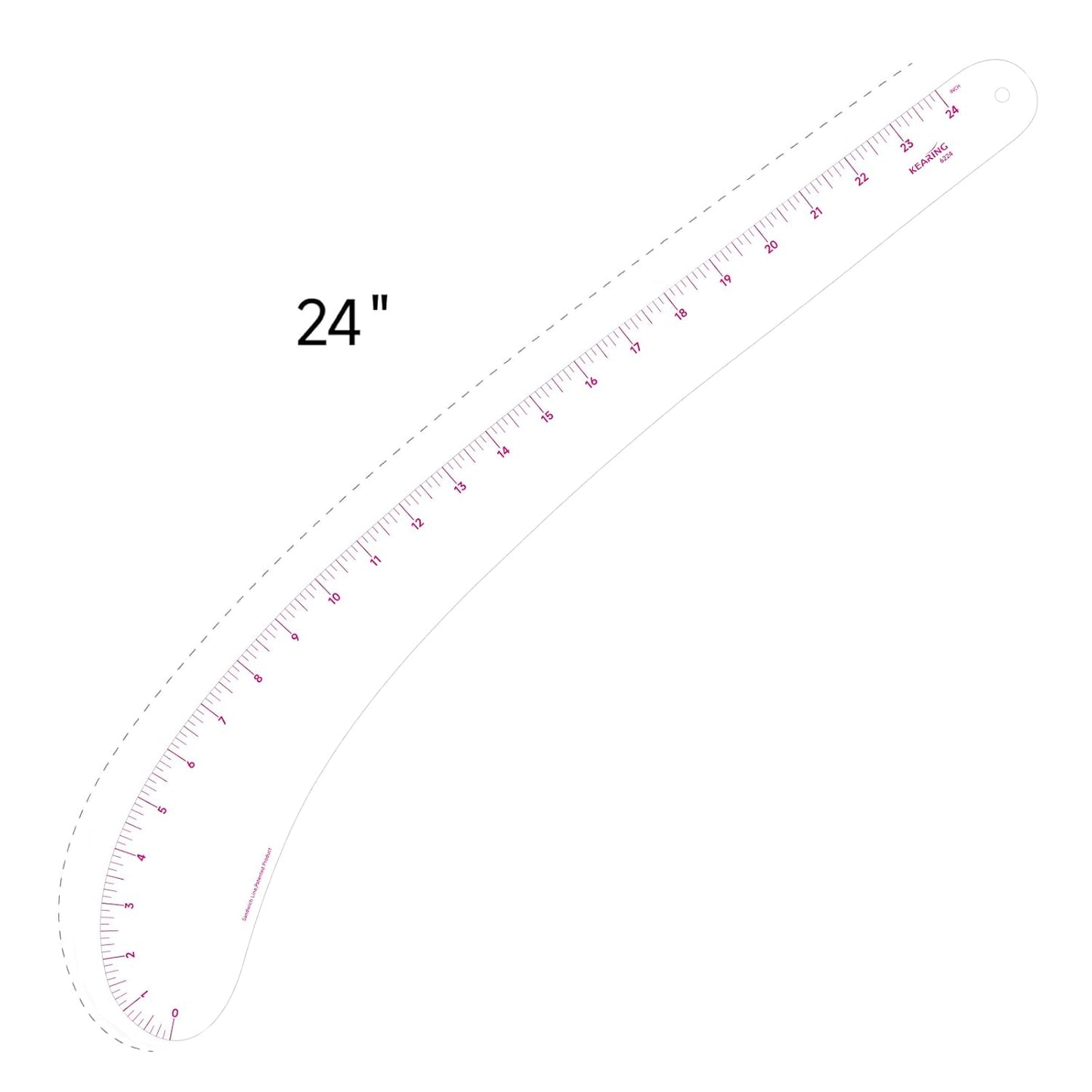 UK Vary Form Curve Ruler for Sewing, Pattern Making, French Curve Ruler Clear