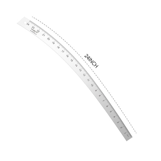 UK French Curve Ruler, Heavy Duty Aerospace Aluminum - 24"