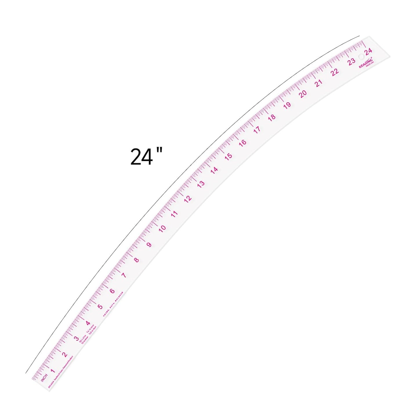UK Vary Form Curve Ruler for Sewing, Pattern Making, French Curve Ruler Clear