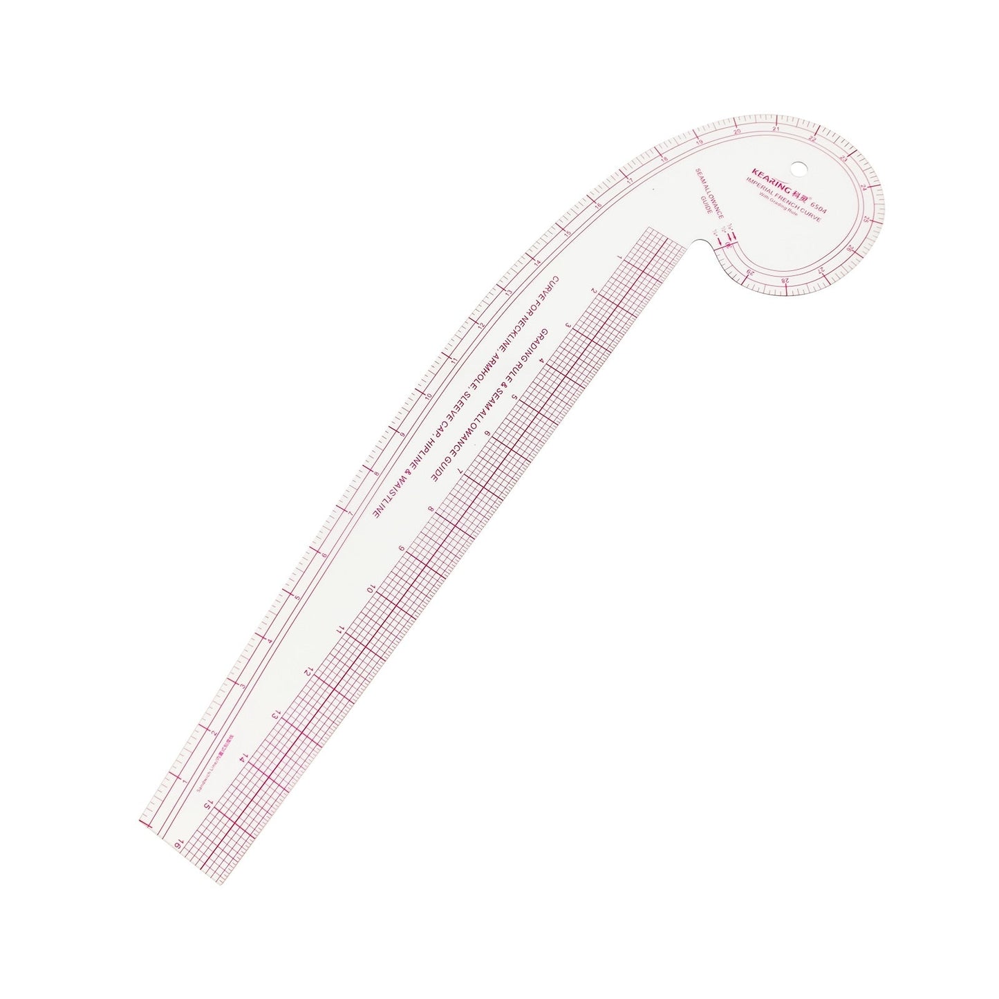 3-in-1 French Curve, Hip curve and Straight Ruler, Vary Form Curve Ruler - 16"
