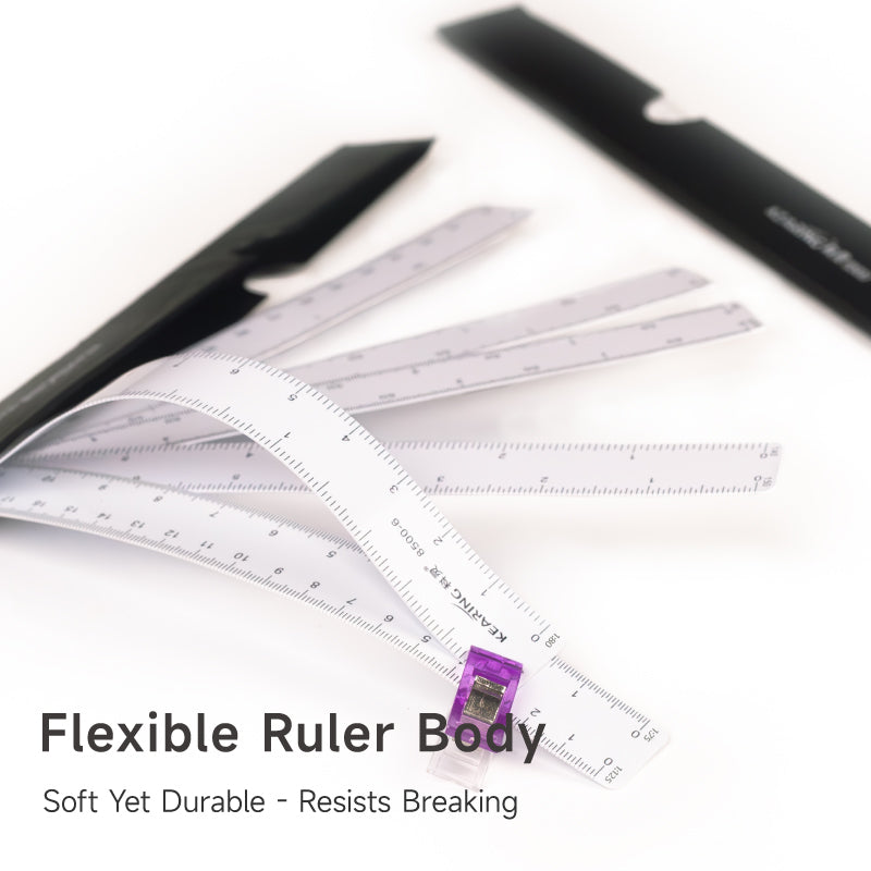 UK Fan-Shaped Plastic Scale Ruler – Multi-Scale Drafting & Measuring Tool