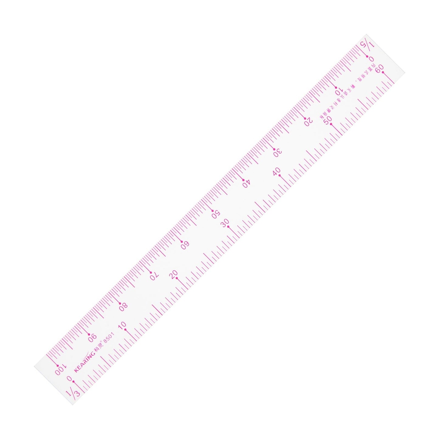 UK Plastic Scale Ruler 1.2mm Thick – Assorted Sizes - 8"