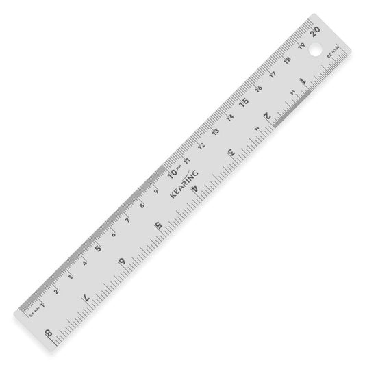 UK Stainless Steel Ruler with Both Imperial and Metric Markings – Assorted Sizes