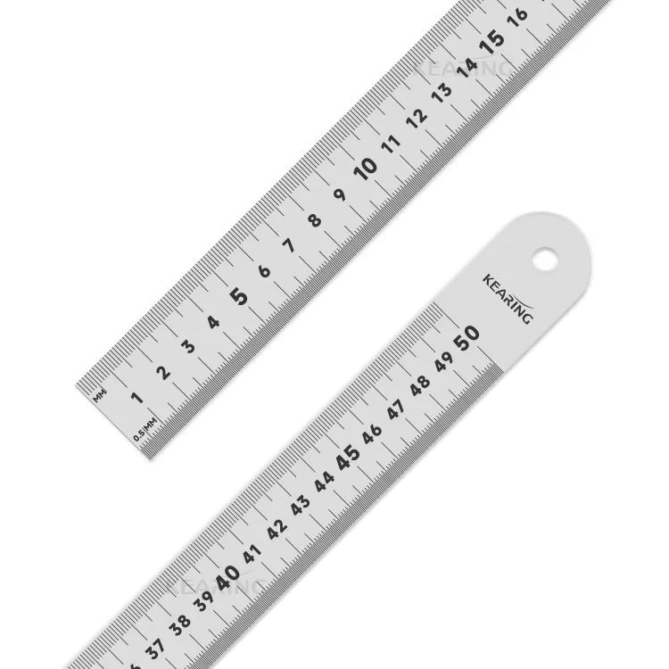UK Stainless Steel Ruler with Both Imperial and Metric Markings – Assorted Sizes