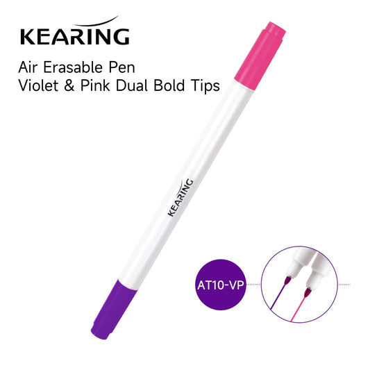 UK Violet & Pink Dual Tips Air Erasable Pen - 12 Pack