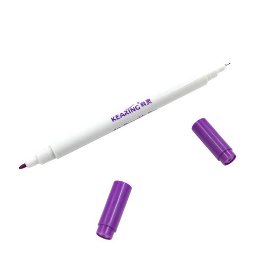 UK Dual Tip Air Erasable Pen Violet - 1 mm Bold Tip & 0.5 mm Fine Tip - 12 Pack