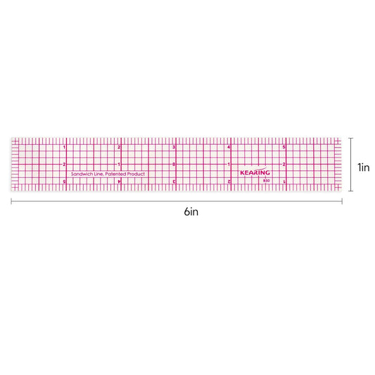 UK Pattern Grading Ruler – Clear Plastic Sewing & Quilting Ruler
