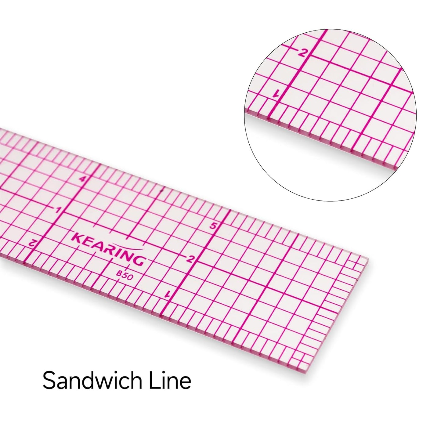 UK Pattern Grading Ruler – Clear Plastic Sewing & Quilting Ruler