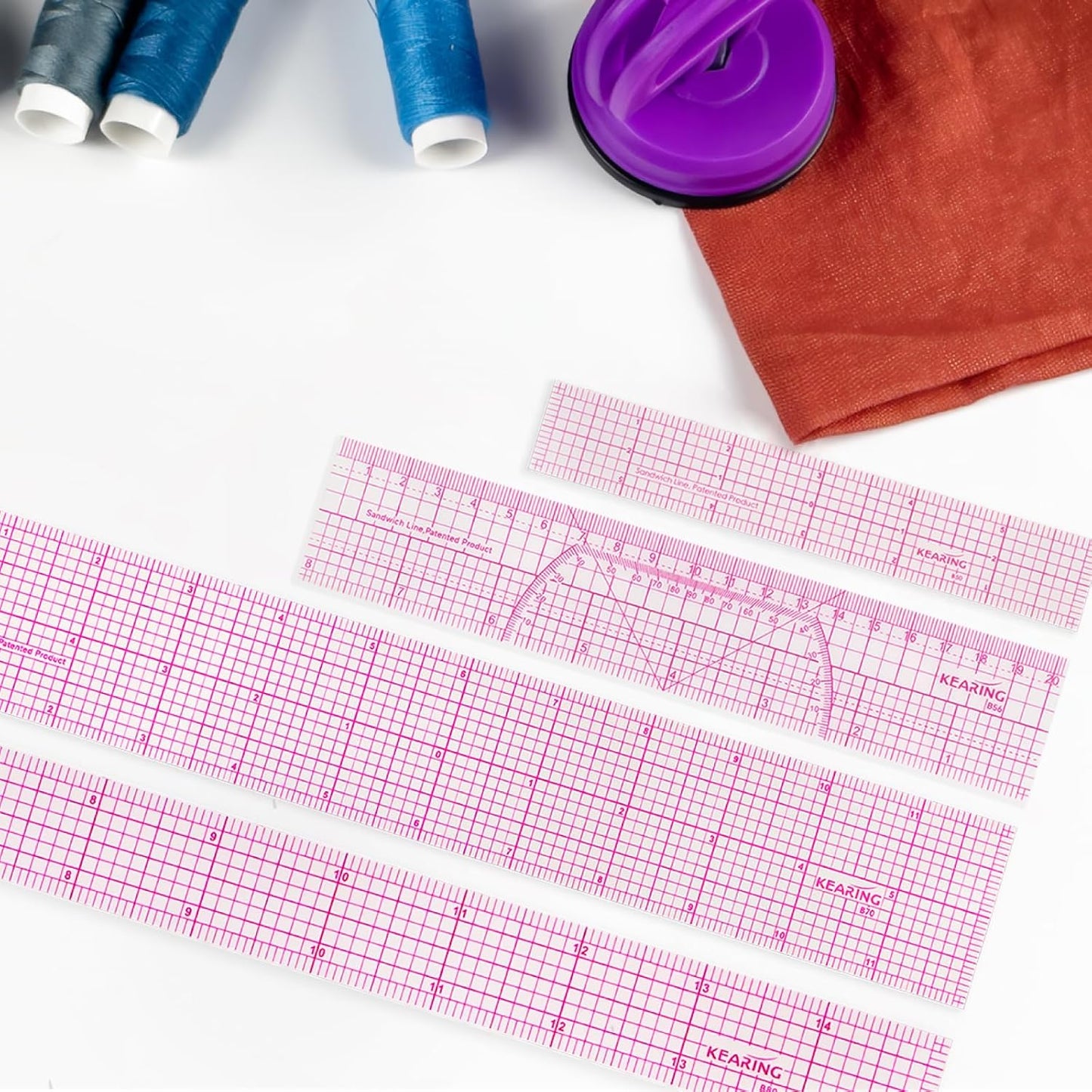UK Pattern Grading Ruler – Clear Plastic Sewing & Quilting Ruler