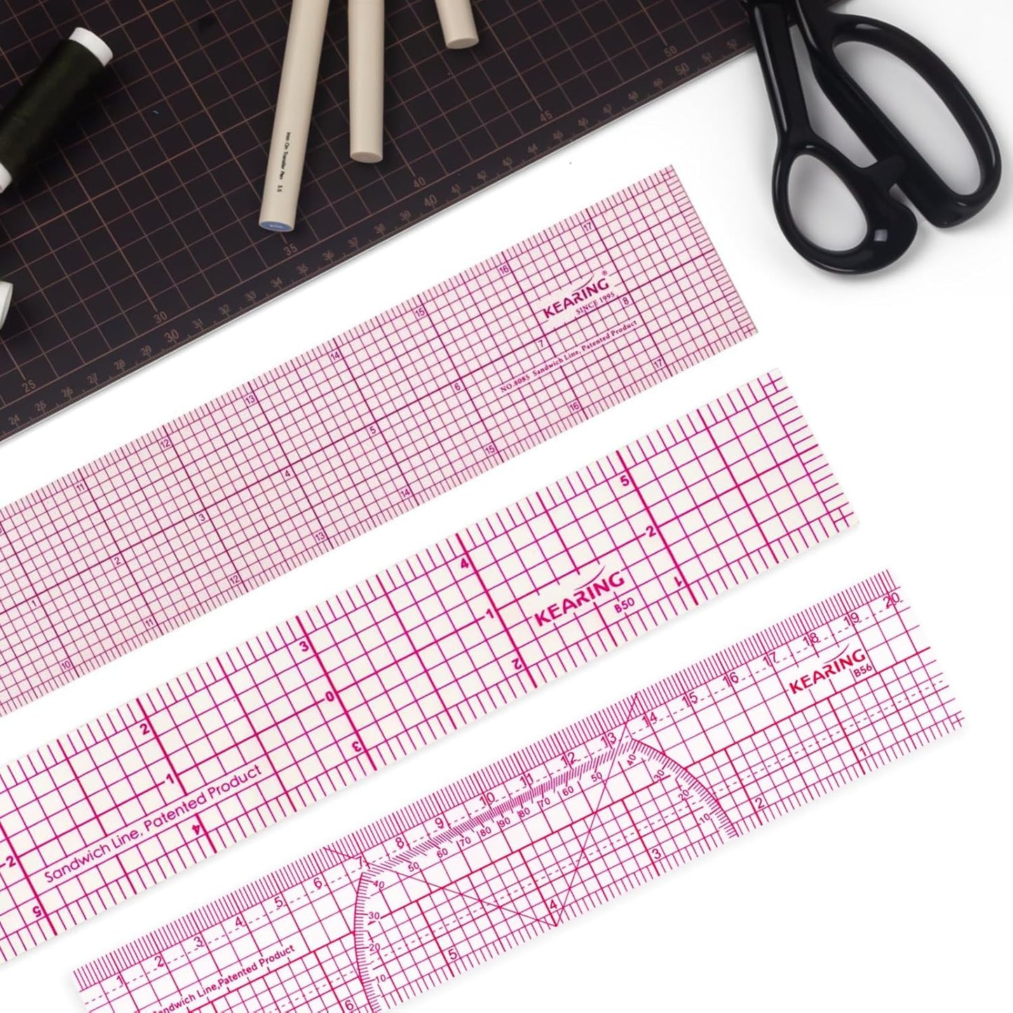 UK Pattern Grading Ruler – Clear Plastic Sewing & Quilting Ruler