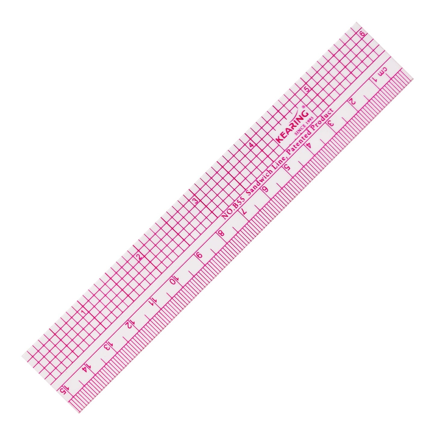 UK Pattern Grading Sewing Ruler, Dual Imperial and Metric Markings