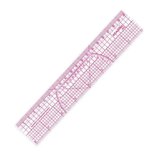 UK Pattern Grading Sewing Ruler, Dual Imperial and Metric Markings