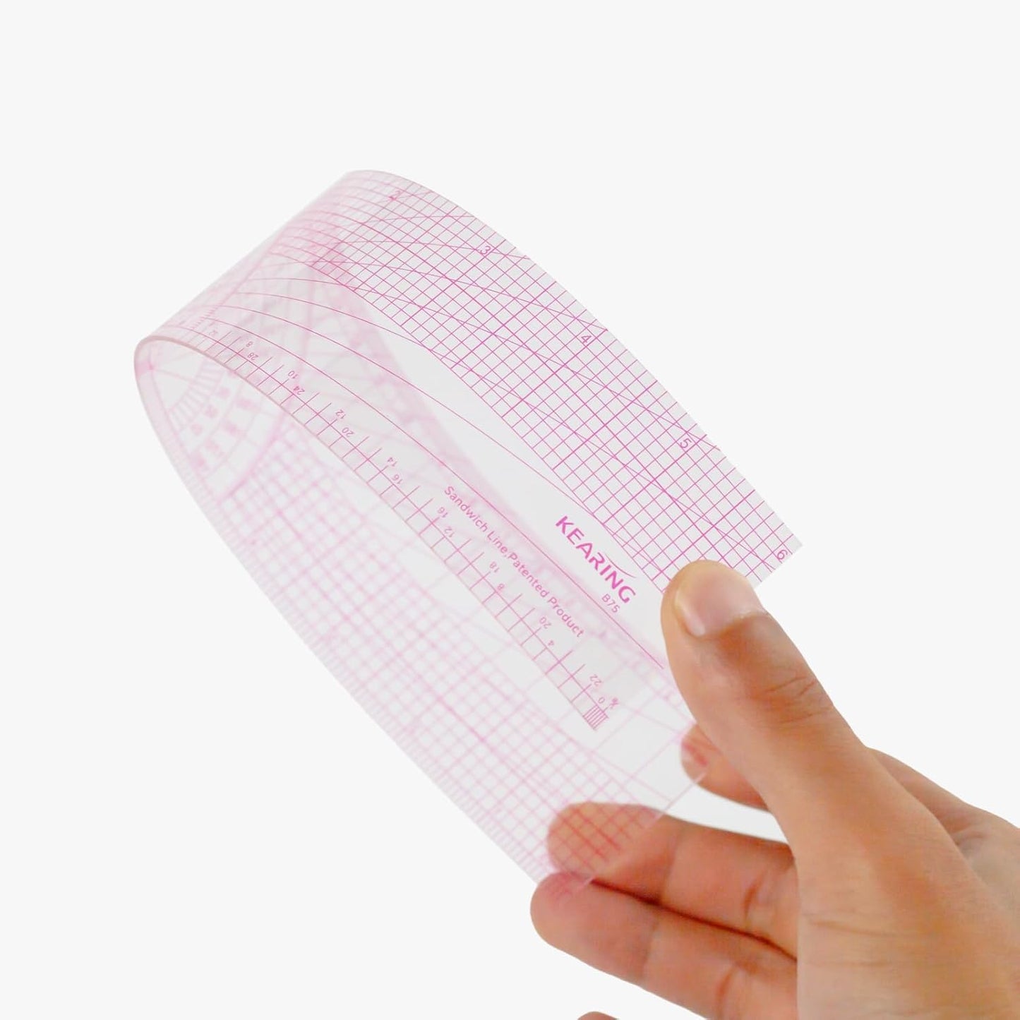 UK Pattern Grading Sewing Ruler, Dual Imperial and Metric Markings