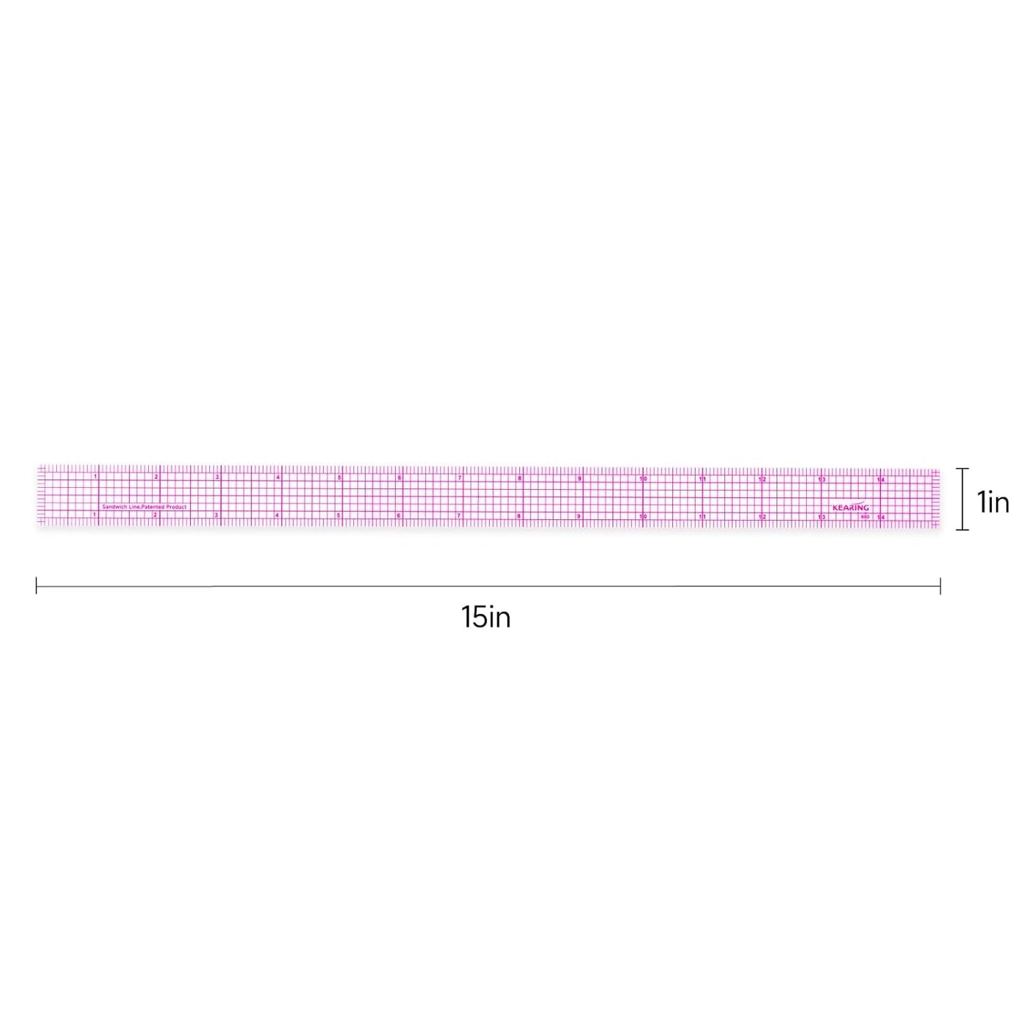 UK Pattern Grading Ruler – Clear Plastic Sewing & Quilting Ruler