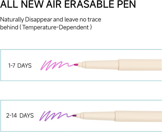 Air Erasable Marker for Fabric, Disappearing Ink Pen, Embroidery and Sewing Tool, Air Soluble Marking Pen for Quilting, DIY Crafts