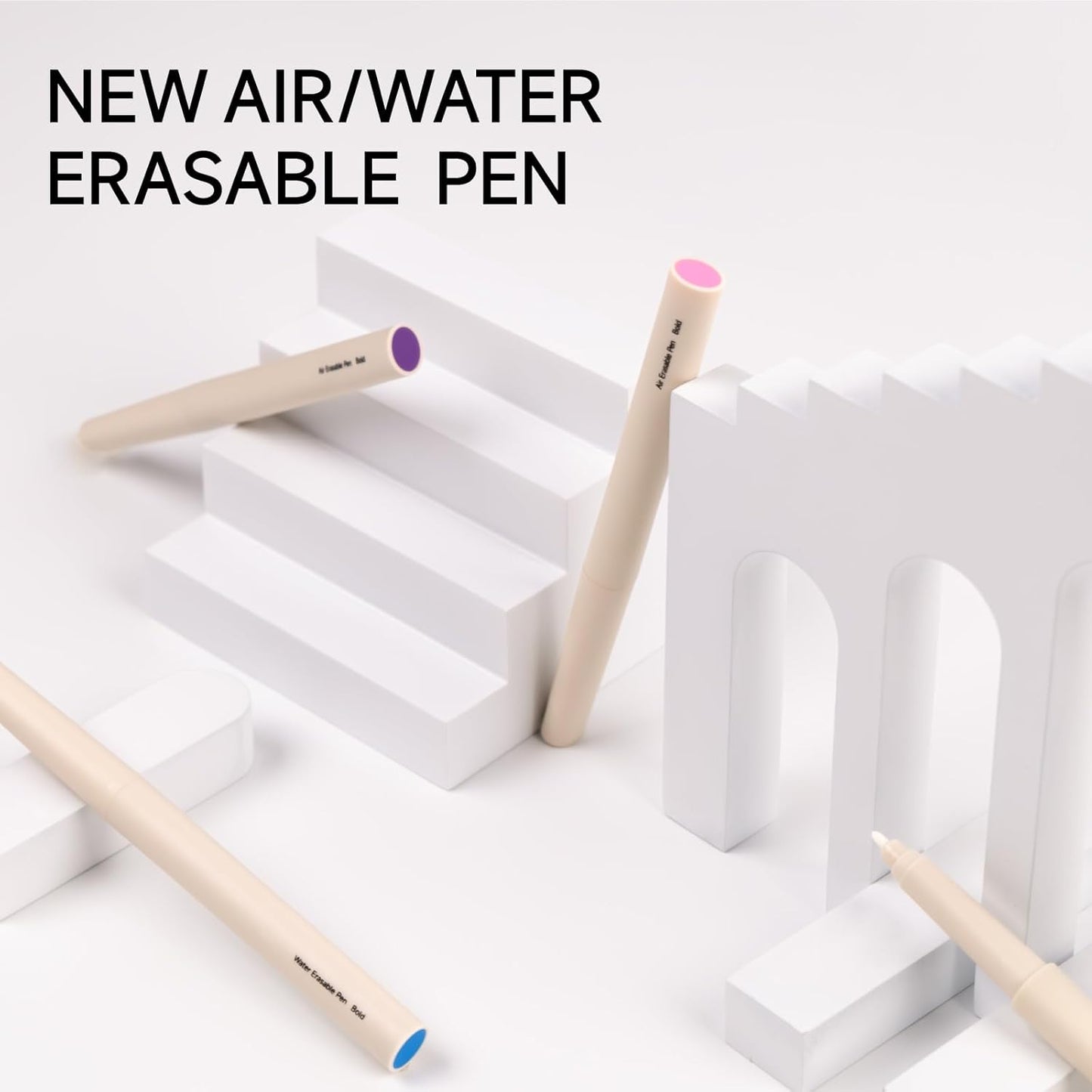 UK White Water Erasable Marking Pen for Fabric, Smooth Touch Disappearing Ink