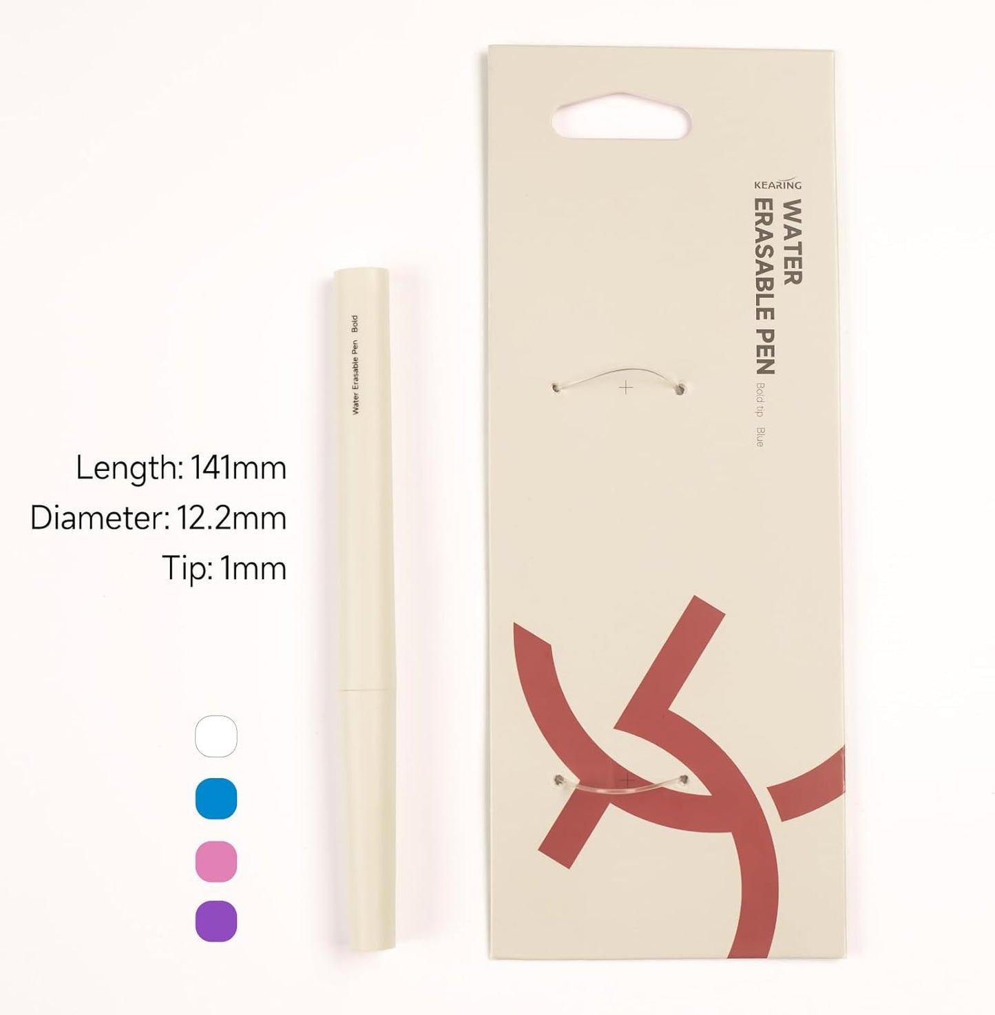 UK White Water Erasable Marking Pen for Fabric, Smooth Touch Disappearing Ink