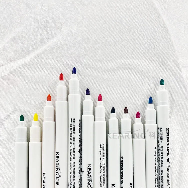UK Permanent DIY Fabric Marker Set - Assorted