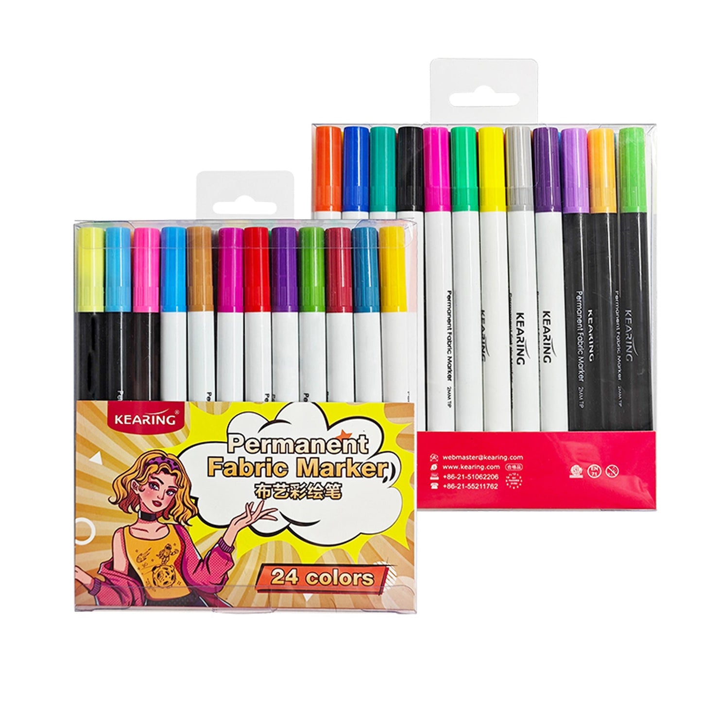 UK Permanent DIY Fabric Marker Set - Assorted