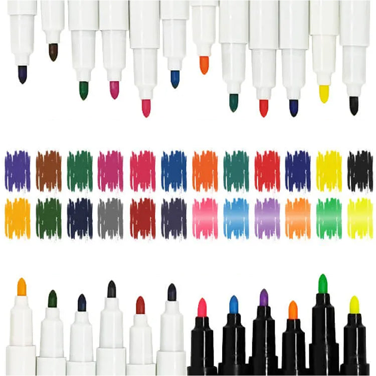 UK Permanent DIY Fabric Marker Set - Assorted