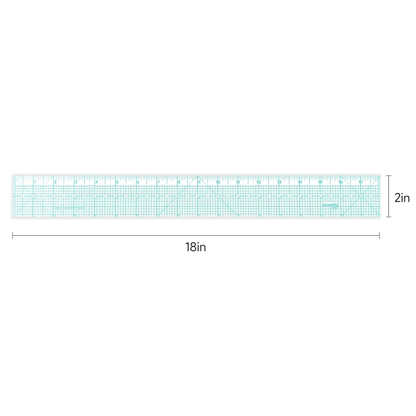 UK Pattern Grading Ruler – Clear Plastic Sewing & Quilting Ruler