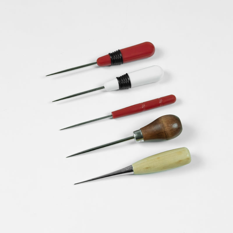 UK Sewing Tailor Awl with Plastic Handle - Needle Length 2.1" / 55mm