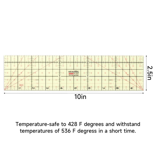 UK Patented Hot Hem Ruler - Heat-Resistant Resin Sewing Hem & Press Tool