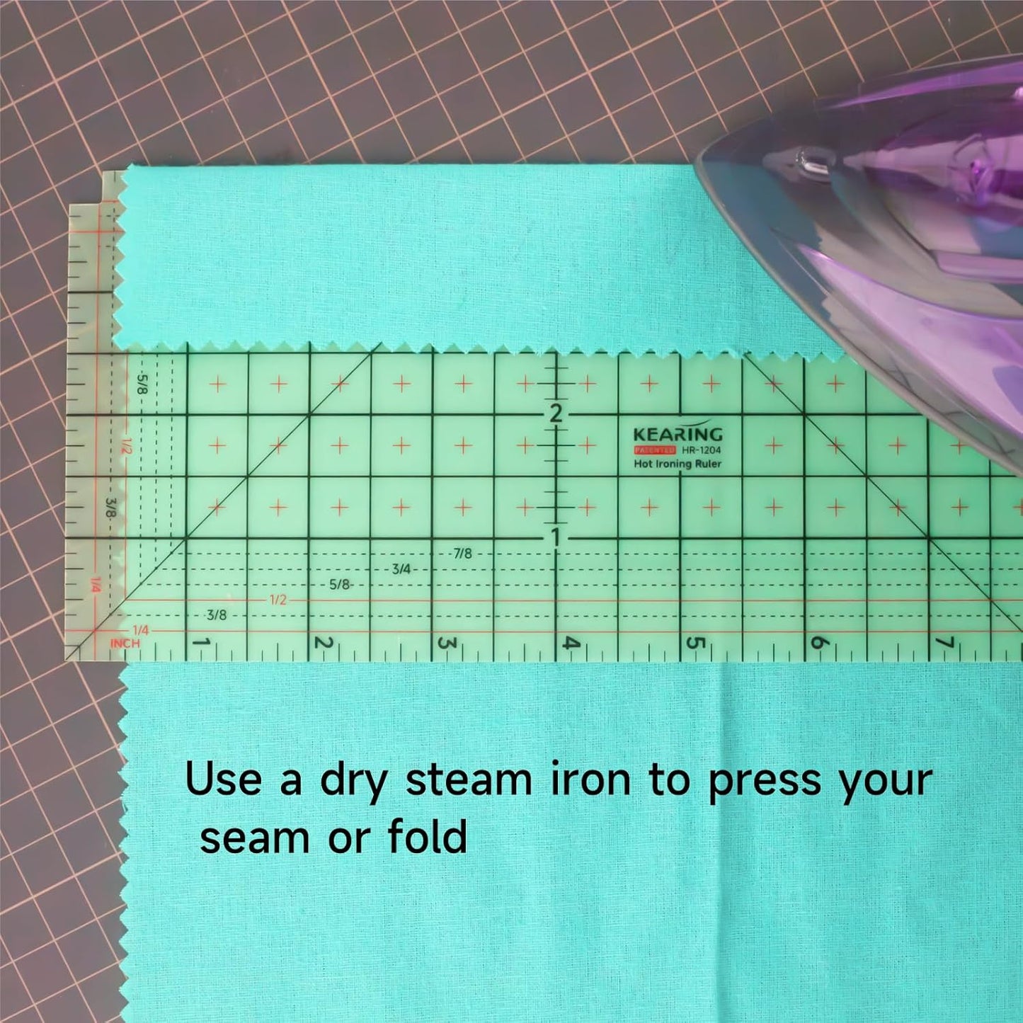 UK Patented Hot Hem Ruler - Heat-Resistant Resin Sewing Hem & Press Tool